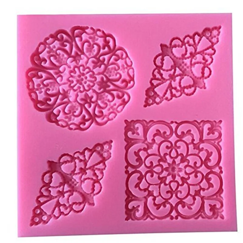 

Lace Flower Shape Mold Silicone Baking Accessories 3D DIY Sugar Craft Chocolate Cutter Mould Fondant Cake Decorating Tool