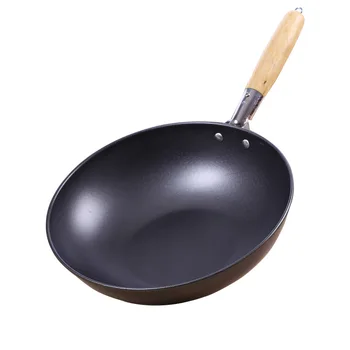 Frying Pan High-end Home Non-stick 30cm Wooden Handle Traditional Wok Super Cost-effective Scrambled Eggs Pan-free Pan Wok Pans
Frying Pan High-end Home Non-stick 30cm Wooden Handle Traditional Wok Super Cost-effective Scrambled Eggs Pan-free Pan Wok Pans