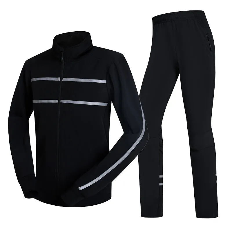 Men's Winter Stand Collar Wind Cold And Warm Fleece Long-sleeved Jersey Set # 15-C 
Men's Winter Stand Collar Wind Cold And Warm Fleece Long-sleeved Jersey Set # 15-C