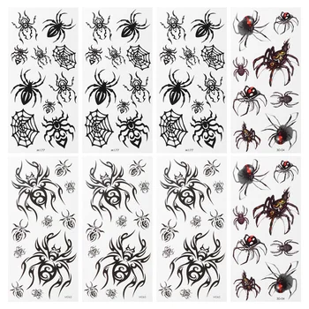 8 Sheets Temporary Halloween Theme Spider Stickers Shoulder Horror Spiderweb Face Fake Artificial Sticker Tattoos Stickers
8 Sheets Temporary Halloween Theme Spider Stickers Shoulder Horror Spiderweb Face Fake Artificial Sticker Tattoos Stickers