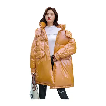 Women Medium Long Winter Jacket Wide Loose Glossy Hooded Windproof Down Jacket Oversize Cotton padded Parkas Outwear Coat
Women Medium Long Winter Jacket Wide Loose Glossy Hooded Windproof Down Jacket Oversize Cotton padded Parkas Outwear Coat