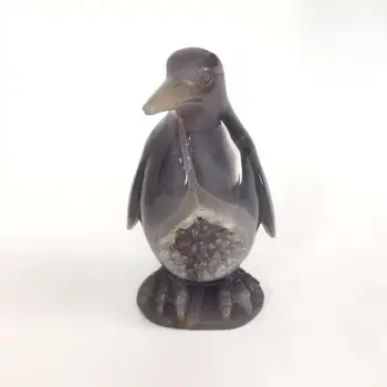 High Quality & Beautiful Natural Agate Crystal Hole Hand Carved Crystal Penguin For Present Or Collection ZY
High Quality & Beautiful Natural Agate Crystal Hole Hand Carved Crystal Penguin For Present Or Collection ZY