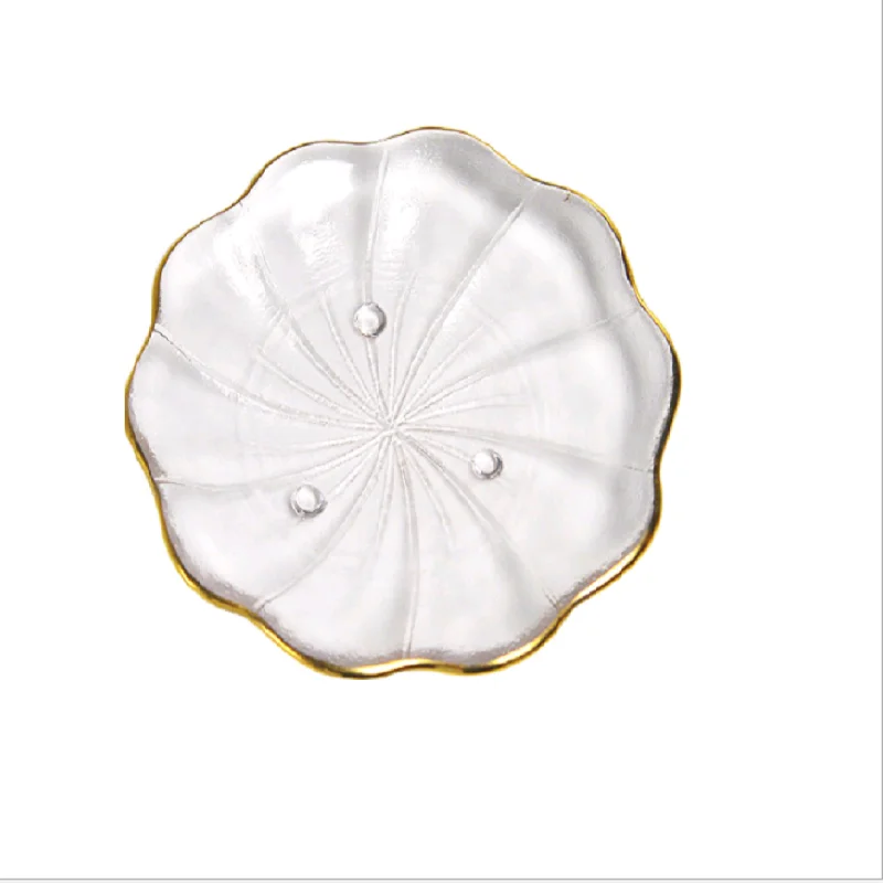 2 Pieces Pack Small Clear Glass Dishes Gold Rim Charger Plates For Hotel Restaurants Wedding
2 Pieces Pack Small Clear Glass Dishes Gold Rim Charger Plates For Hotel Restaurants Wedding