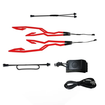 4-In-1 Motorcycle Helmet Night Riding Cold Light Signal Flashing Strip LED Luminous Sticker Strip USB Charger (Red)
4-In-1 Motorcycle Helmet Night Riding Cold Light Signal Flashing Strip LED Luminous Sticker Strip USB Charger (Red)