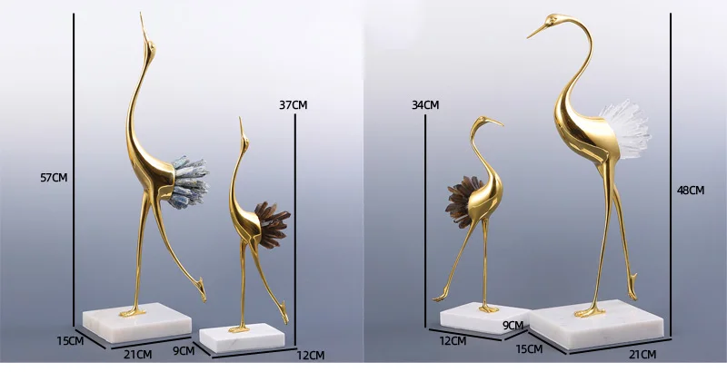 Luxtry Gold Silver Brass Flamingo Statue With Natural Pink Purple Blue Brown Crystal Stone Tail For Living Room Home Furnishing Luxtry Gold Silver Brass Flamingo Statue With Natural Pink Purple Blue Brown Crystal Stone Tail For Living Room Home Furnishing