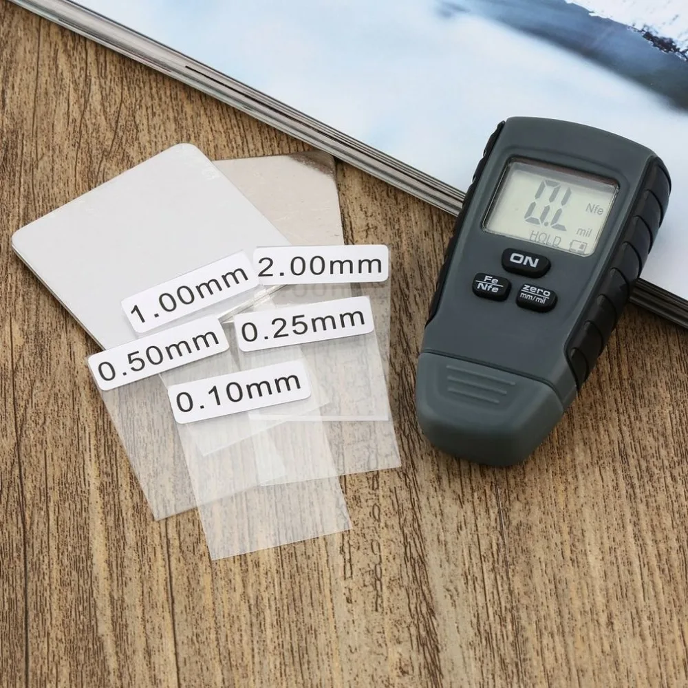 RM660 Portable Coating Thickness Gauge Feeler Tester Fe/NFe Instrument Base with Iron & Aluminum LCD Display Digital Tool
RM660 Portable Coating Thickness Gauge Feeler Tester Fe/NFe Instrument Base with Iron & Aluminum LCD Display Digital Tool