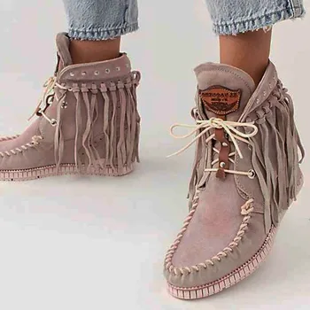 Fashion Women Ankle Boots High Heels Wedges Lace Up Shoes Vintage PU Leather Booties Woman Mujer Zapatos Botas Mujer Invierno
Fashion Women Ankle Boots High Heels Wedges Lace Up Shoes Vintage PU Leather Booties Woman Mujer Zapatos Botas Mujer Invierno