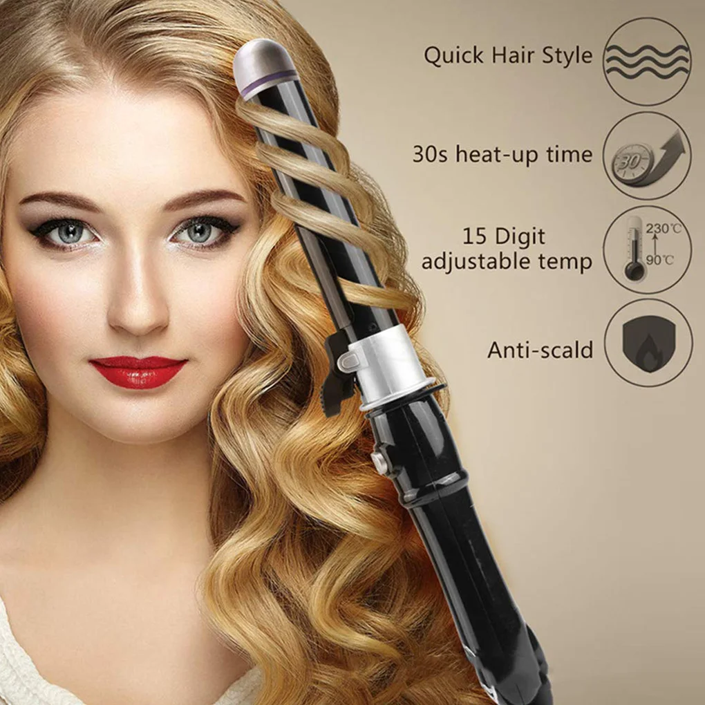 LCD Display Electric Hair Curler Rechargable Professional Ceramic Hair Curling Iron Roller Curls Wand Waver Styling Tools
LCD Display Electric Hair Curler Rechargable Professional Ceramic Hair Curling Iron Roller Curls Wand Waver Styling Tools