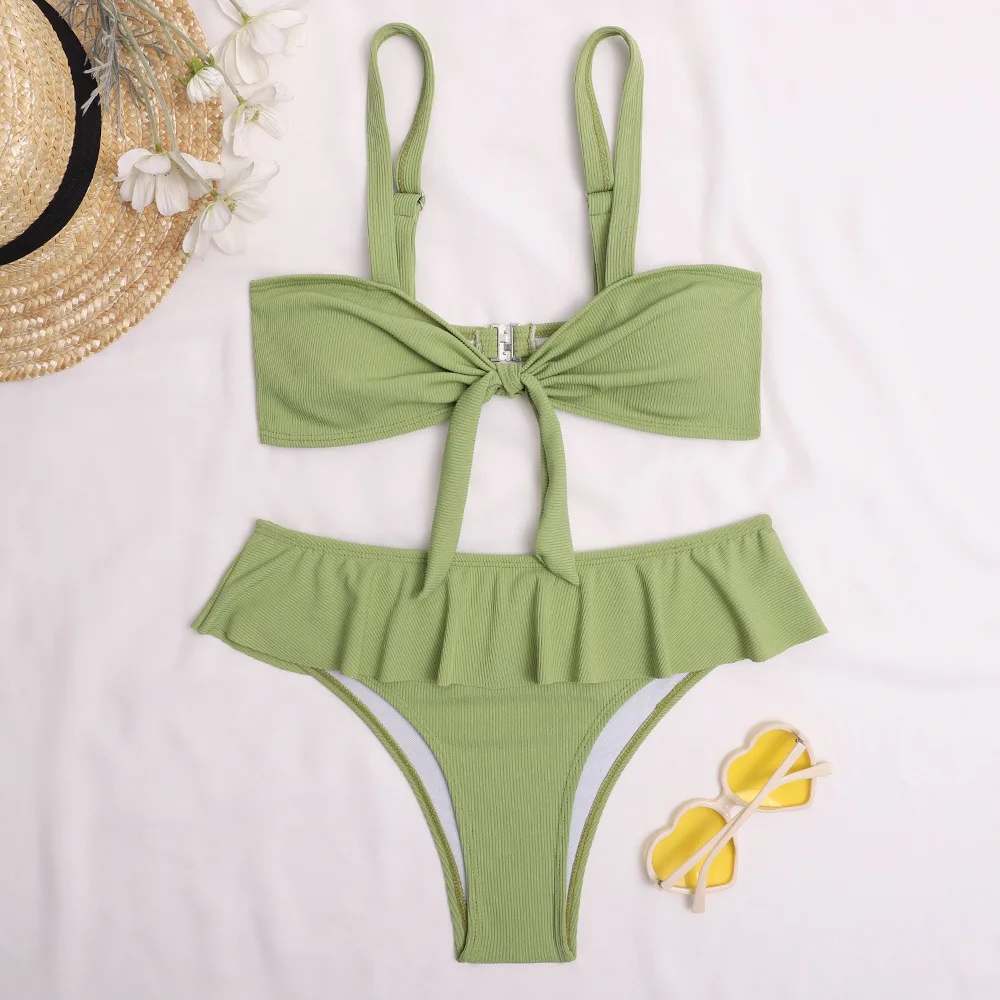 Ruffle Bikini 2021 Sexy Swimwear Women Swimsuit Female Two Pieces Bikini Set Bow-Knot Bathing Suits Summer Beach Wear Swim Lady
Ruffle Bikini 2021 Sexy Swimwear Women Swimsuit Female Two Pieces Bikini Set Bow-Knot Bathing Suits Summer Beach Wear Swim Lady