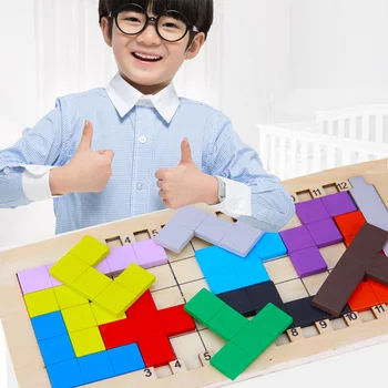 3D Geometric Game Wooden Jigsaw Puzzle Toys Tangram Brain Teaser Magination Intellectual Educational Kids Toy for Kids Gifts
3D Geometric Game Wooden Jigsaw Puzzle Toys Tangram Brain Teaser Magination Intellectual Educational Kids Toy for Kids Gifts