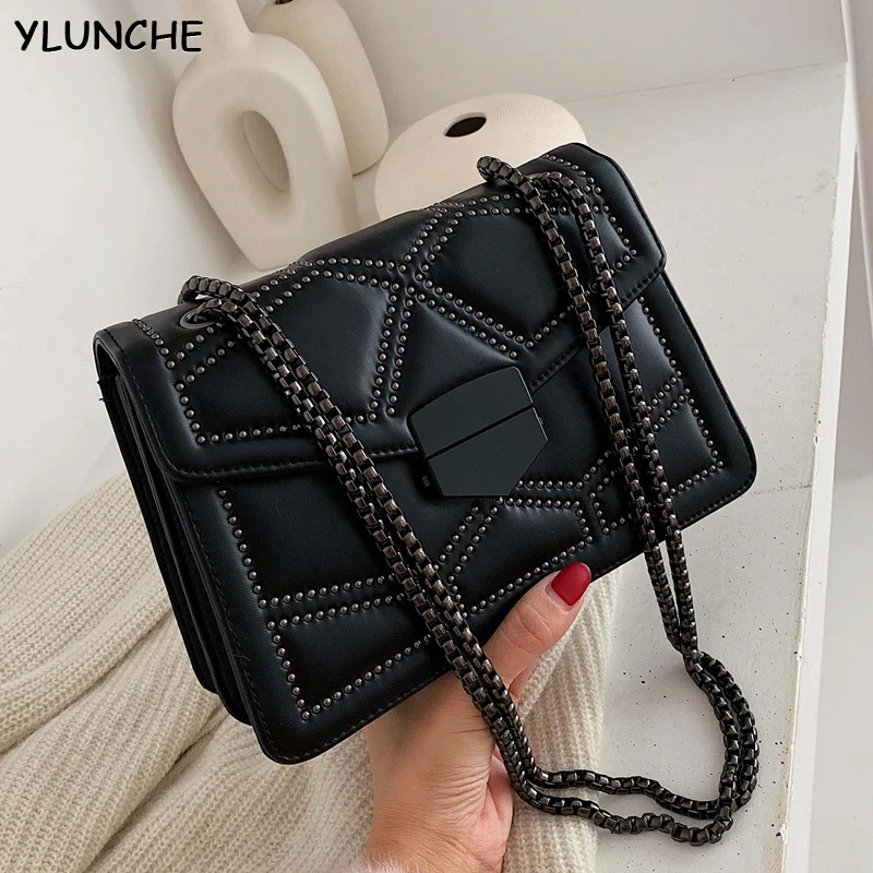 2020 Shoulder Messenger bag Handbags Rivet Chain Small Crossbody Bags For version versatile chain small square bag
2020 Shoulder Messenger bag Handbags Rivet Chain Small Crossbody Bags For version versatile chain small square bag