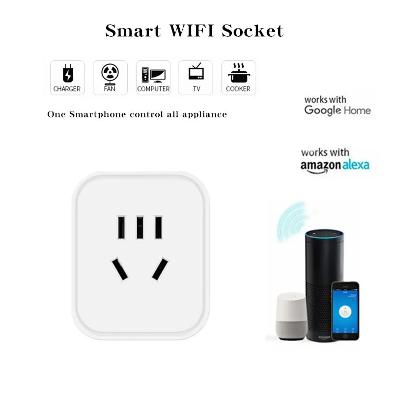 AU Smart Plug WiFi Smart Socket Smart Life App Plug Alexa Google Home Timer Switch Remote Control Smart Life RC Car
AU Smart Plug WiFi Smart Socket Smart Life App Plug Alexa Google Home Timer Switch Remote Control Smart Life RC Car