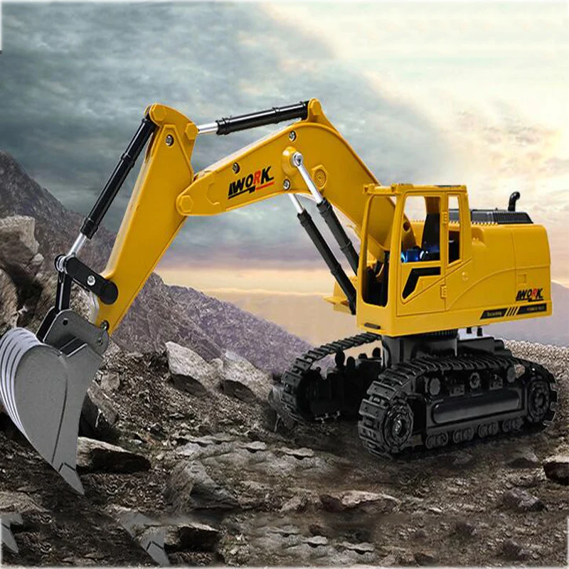 2.4G Eight-Way Alloy Excavator 1:24 Wireless Remote Control Excavator Engineering Truck Children Charging Remote Control Car Toy
2.4G Eight-Way Alloy Excavator 1:24 Wireless Remote Control Excavator Engineering Truck Children Charging Remote Control Car Toy