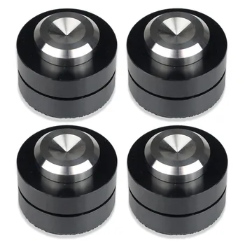 

4pcs 38.5mm Aluminium Speaker Spike Pad Steel Ball Ceramics Ball Shock-absorbing Isolation Stand Feet Damping Nail