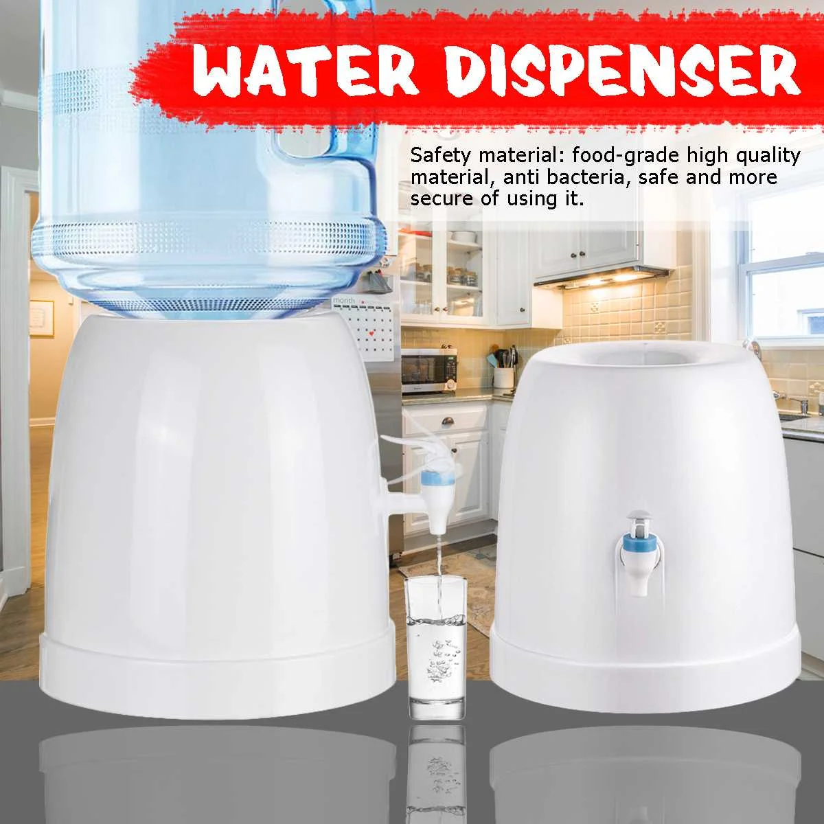 Desktop Cold Water Dispenser Gallon Drinking Bottle Portable