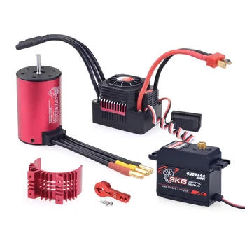 SURPASS HOBBY KK 3660 Brushless Motor 3500KV 80A Brushless ESC 9KG Metal Gear Digital Servo RC Car Parts
SURPASS HOBBY KK 3660 Brushless Motor 3500KV 80A Brushless ESC 9KG Metal Gear Digital Servo RC Car Parts