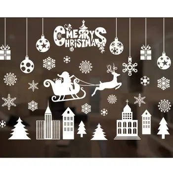 Christmas Window Clings Christmas Snowflake Window Stickers Decals Reusable Electrostatic for Window Glass Mirror Wall Stickers
Christmas Window Clings Christmas Snowflake Window Stickers Decals Reusable Electrostatic for Window Glass Mirror Wall Stickers
