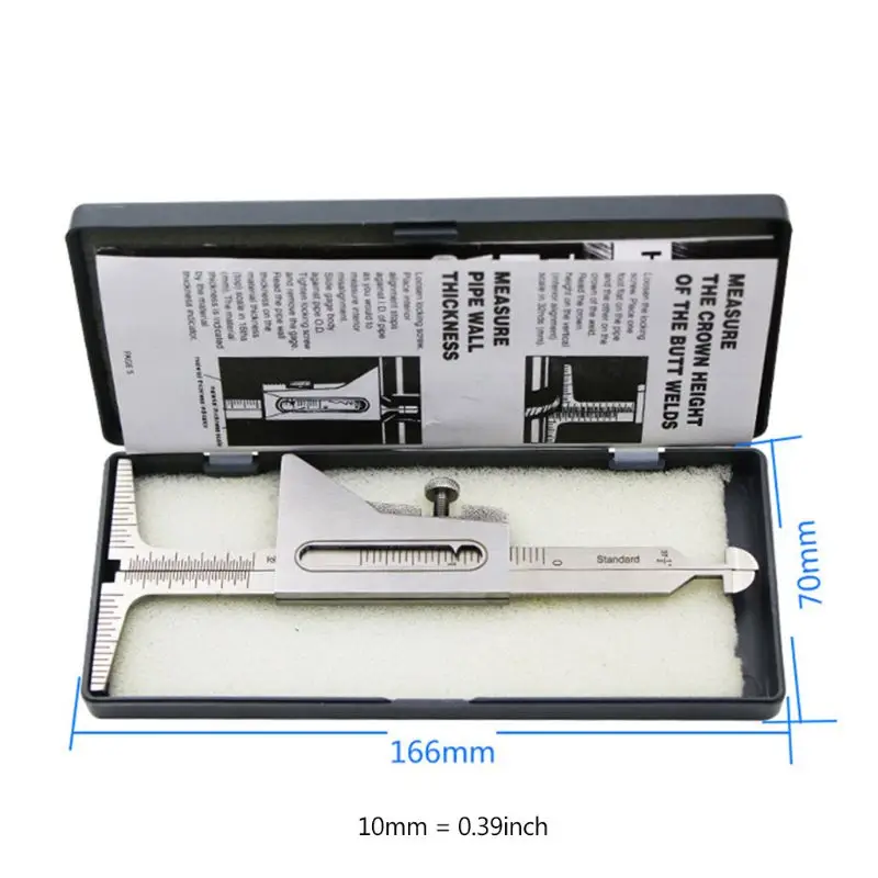Stainless Steel Welding Pipe Gauge Weld Level Inspection Gage Metric Standard Tester Measurement Tool
Stainless Steel Welding Pipe Gauge Weld Level Inspection Gage Metric Standard Tester Measurement Tool