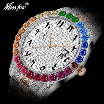 PLAEND Drop Shipping To Nigeria Men Watches 28 Diamond Rolexable_watch Men Rainbow Graduation Bezel Everose Arabic Dial Watch
PLAEND Drop Shipping To Nigeria Men Watches 28 Diamond Rolexable_watch Men Rainbow Graduation Bezel Everose Arabic Dial Watch