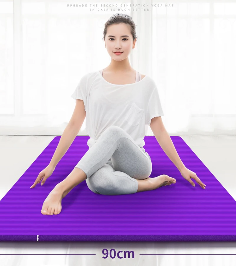 1850x900x10mm Extra Large Yoga Mat NBR Non-slip Sports Pad For Pilates And Fitness Multifunctional With Carry Strap
1850x900x10mm Extra Large Yoga Mat NBR Non-slip Sports Pad For Pilates And Fitness Multifunctional With Carry Strap