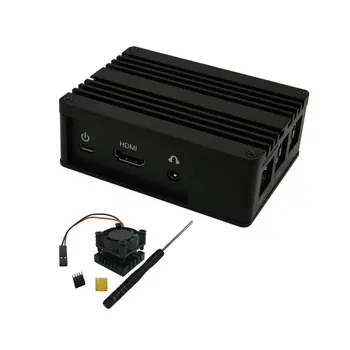 1Set Aluminum Case Metal Shell Black Enclosure for Raspberry Pi 3 Model B+/B Kit
1Set Aluminum Case Metal Shell Black Enclosure for Raspberry Pi 3 Model B+/B Kit