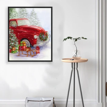 DIY Diamond Embroiderey Red Truck Full Round Diamond Christmas Decoration Home Diamond Painting
DIY Diamond Embroiderey Red Truck Full Round Diamond Christmas Decoration Home Diamond Painting