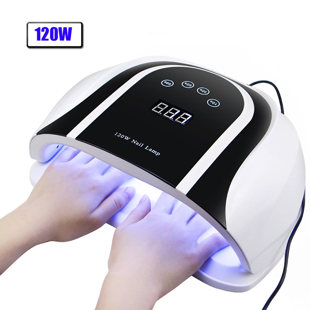 120W Nail Dryer LED UV Lamp For Manicure Quick Curing With Motion sensing LCD Display 54 pcs Light Bead Big space
120W Nail Dryer LED UV Lamp For Manicure Quick Curing With Motion sensing LCD Display 54 pcs Light Bead Big space