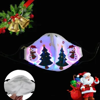 Christmas Masks Adults Led Luminous Mask Glowing Mask Christmas Glowing Mask Fiber Light Colorful Loop Face Mask Masque #SRN
Christmas Masks Adults Led Luminous Mask Glowing Mask Christmas Glowing Mask Fiber Light Colorful Loop Face Mask Masque #SRN
