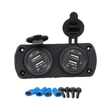 12-24V 4-port USB Car Charger Dual 5V/3.1A Power Outlet Adapter Socket Panel for Car Boat Marine Motorcycle RV ATV High Quality
12-24V 4-port USB Car Charger Dual 5V/3.1A Power Outlet Adapter Socket Panel for Car Boat Marine Motorcycle RV ATV High Quality