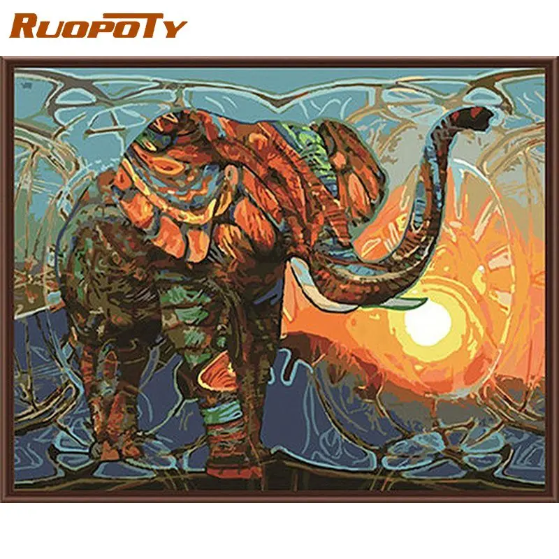RUOPOTY Elephant Animal DIY Painting By Numbers Kits Acrylic Paint On Canvas Hand Painted Painting For Living Room Artwork Gift
RUOPOTY Elephant Animal DIY Painting By Numbers Kits Acrylic Paint On Canvas Hand Painted Painting For Living Room Artwork Gift