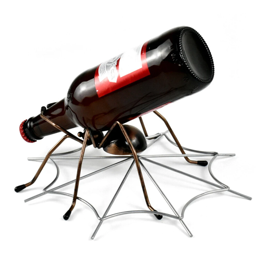 Home Decoration Creative Metal Spider Sculpture Wine Bottle Rack Handwork Crafts Wine Glass Holder Bar Display Stand 
Home Decoration Creative Metal Spider Sculpture Wine Bottle Rack Handwork Crafts Wine Glass Holder Bar Display Stand