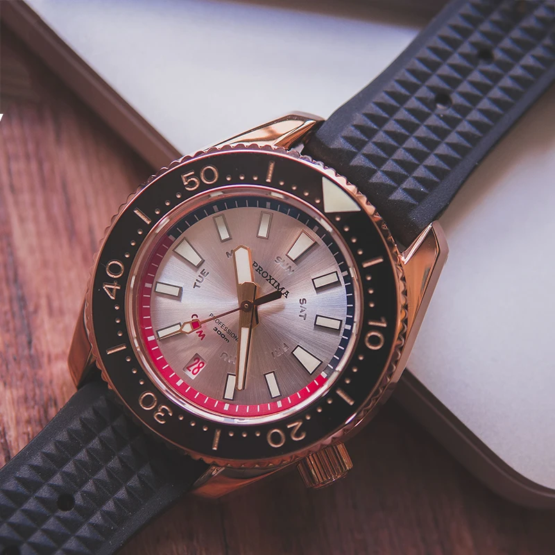 Proxima Automatic Men's Diver Sapphire ceramic Watches Luxury CUSN 8 Super Luminous C3 Mechanical Sport Business AAA WristWatch
Proxima Automatic Men's Diver Sapphire ceramic Watches Luxury CUSN 8 Super Luminous C3 Mechanical Sport Business AAA WristWatch