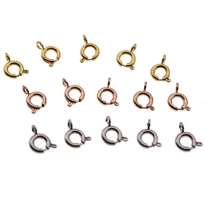 

5pcs/lot Round Lobster Clasps Stainless Steel Jewelry Finding Clasp Hooks for Diy Necklace & Bracelet Connectors Chain Making