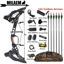 Archery Compound Bow Set 21.5Lbs To 60Lbs Adjustable Carbon Arrow 500 Spine Steel Ball Bow Hunting Bow Shooting Accessories
Archery Compound Bow Set 21.5Lbs To 60Lbs Adjustable Carbon Arrow 500 Spine Steel Ball Bow Hunting Bow Shooting Accessories