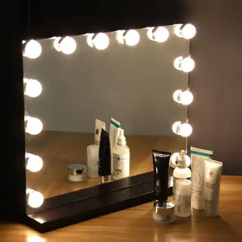 Mirror 14LED Dressing Table Mirror Vanity Lighted Cosmetic Dimmable Bulb 100-240V Makeup Mirror Lights
Mirror 14LED Dressing Table Mirror Vanity Lighted Cosmetic Dimmable Bulb 100-240V Makeup Mirror Lights