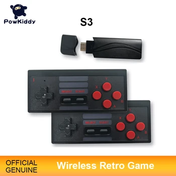 POWKIDDY S3 Video Game Console USB 8 Bit TV Wireless Handheld Mini Game Console Build In 628 Classic Dual Gamepad HDMI/AV Output
POWKIDDY S3 Video Game Console USB 8 Bit TV Wireless Handheld Mini Game Console Build In 628 Classic Dual Gamepad HDMI/AV Output