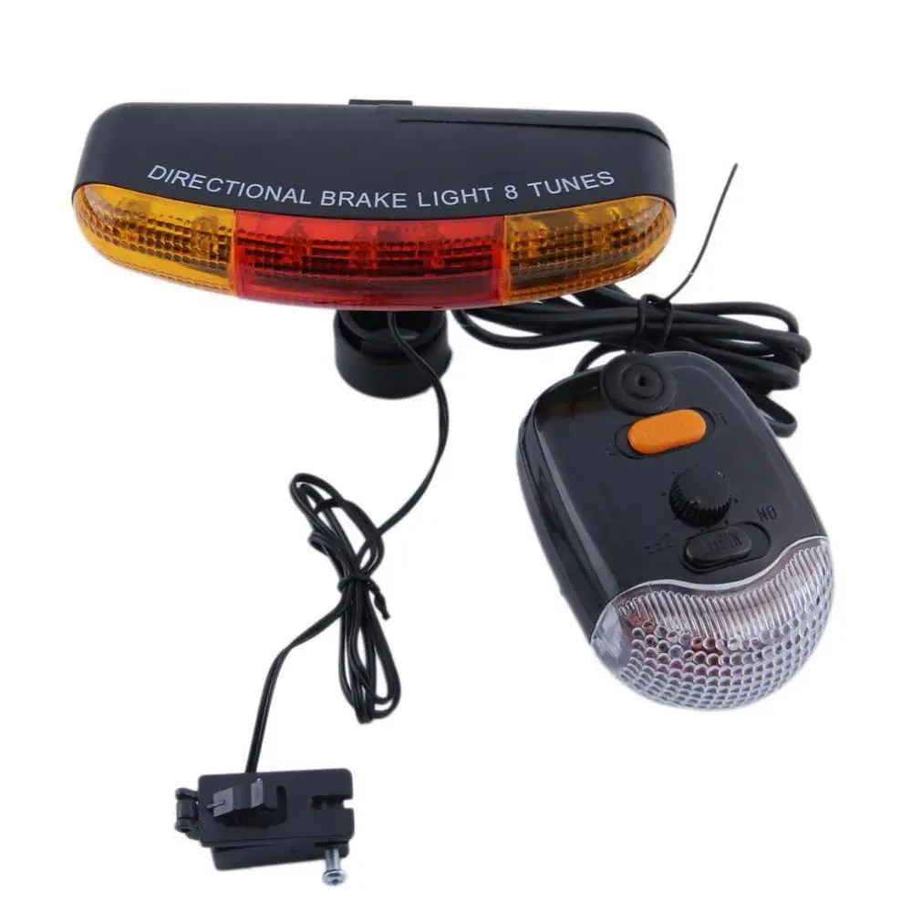 Bike Turn Signal Lights with Horn 7 LED Bicycle Directional Brake Light Fixed Mount Set Bicycle Taillights Safety In Darkness
Bike Turn Signal Lights with Horn 7 LED Bicycle Directional Brake Light Fixed Mount Set Bicycle Taillights Safety In Darkness