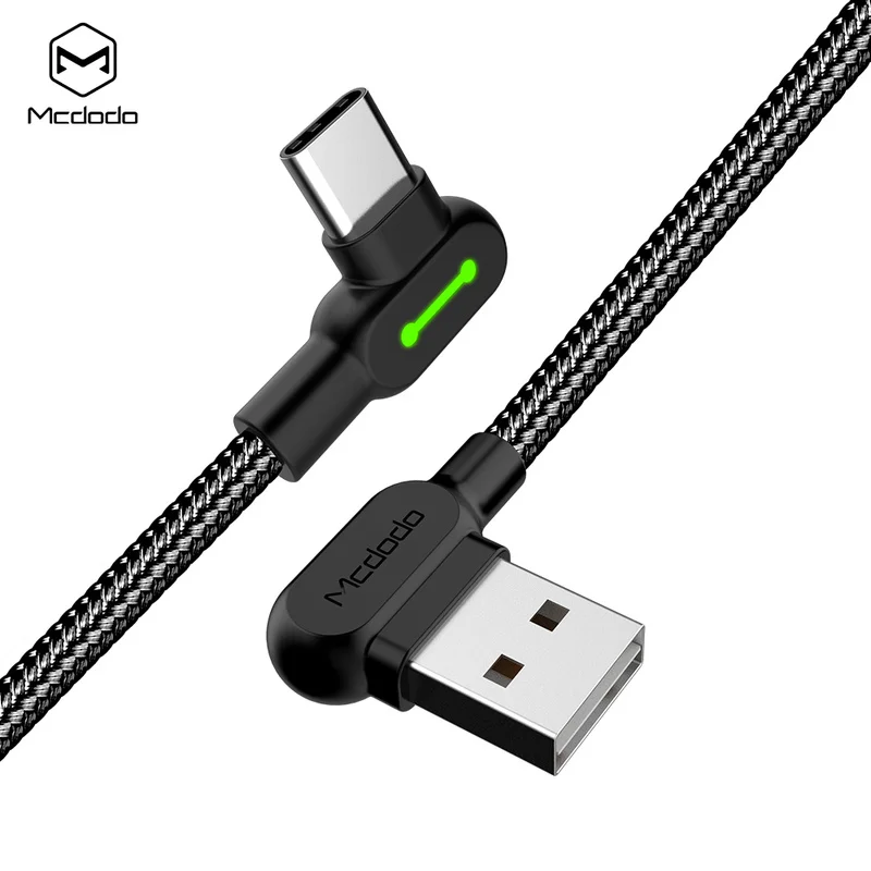 MCDODO 90 Degree 0.5/1.2/1.8/3m Fast Charging Type C Cable for Samsung Xiaomi Huawei LG Android USB-C Charger Data Cord
MCDODO 90 Degree 0.5/1.2/1.8/3m Fast Charging Type C Cable for Samsung Xiaomi Huawei LG Android USB-C Charger Data Cord