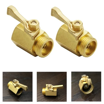 2pcs/set Water Saving Mini With Washer Shut Off Valve Fitting Easy Install Solid Brass Watering Tools Home 3/4 Inch Garden Hose
2pcs/set Water Saving Mini With Washer Shut Off Valve Fitting Easy Install Solid Brass Watering Tools Home 3/4 Inch Garden Hose
