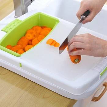Cutting Board 3 in 1 Chopping Blcok Retractable Moldproof Drain Storage for Fruit Meat Vegetable Kitchen Tools Chopping Board 
Cutting Board 3 in 1 Chopping Blcok Retractable Moldproof Drain Storage for Fruit Meat Vegetable Kitchen Tools Chopping Board