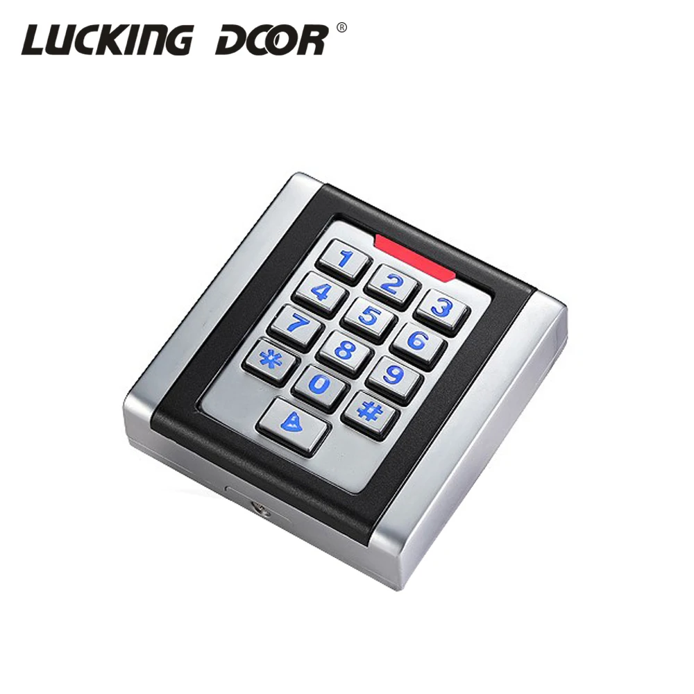 

Backlight Keypad 125KHZ RFID Standalone Proximity Card Reader 2000 Users Door Access Control System Waterproof Metal Case