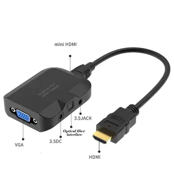 HDMI to VGA/Optical Fiber/Audio Converter Adapter Supports 2K Fiber External Amplifier For Nintendo For Set-top Box Game Console
HDMI to VGA/Optical Fiber/Audio Converter Adapter Supports 2K Fiber External Amplifier For Nintendo For Set-top Box Game Console