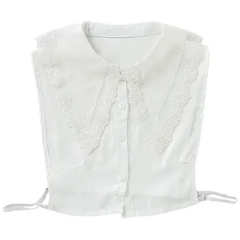 Ladies Large Pointed Lapel False Fake Collar Embroidery Sheer Floral Lace Splicing Women Detachable Decorative Half Shirt Blouse
Ladies Large Pointed Lapel False Fake Collar Embroidery Sheer Floral Lace Splicing Women Detachable Decorative Half Shirt Blouse
