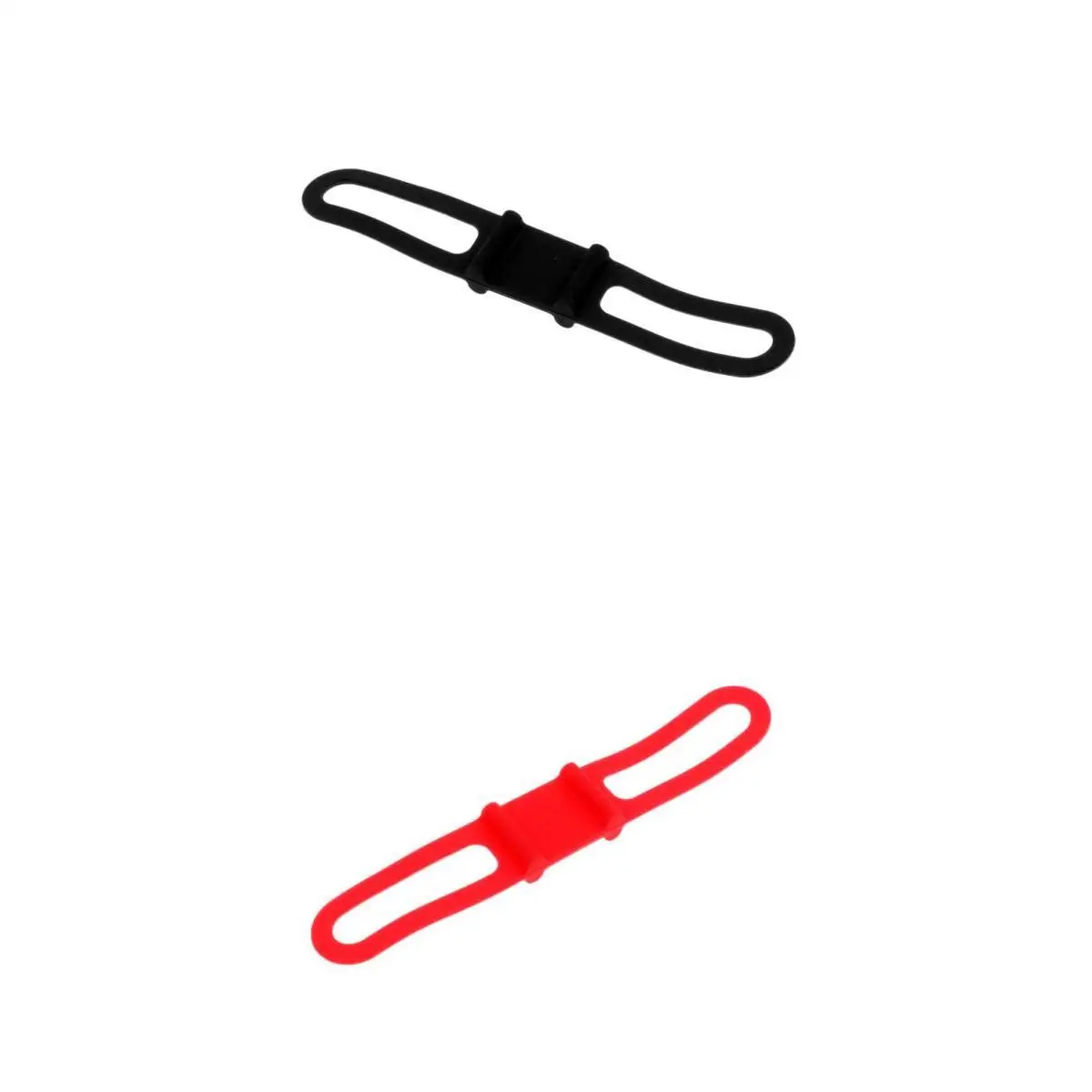2Pcs Bicycle Silicone Band Cycling Bike Elastic Strap, Handlebar Flashlight Phone Strap, Tie Mount Holder Black/Red 2Pcs Bicycle Silicone Band Cycling Bike Elastic Strap, Handlebar Flashlight Phone Strap, Tie Mount Holder Black/Red