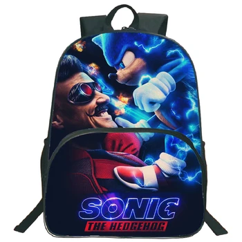 New Children 16 Inch Classic Sonic Print Schoolbag Little Boy Girl Bookbag Kids Cartoon Anime Backpack Child Back to School Gift 
New Children 16 Inch Classic Sonic Print Schoolbag Little Boy Girl Bookbag Kids Cartoon Anime Backpack Child Back to School Gift