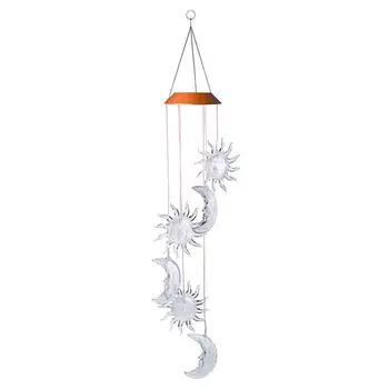 Solar LED Sun Moon Wind Chimes Light Not Afraid of Ice and Cold Non-fading Invariant Waterproof Yard Color Changing Hanging Lamp
Solar LED Sun Moon Wind Chimes Light Not Afraid of Ice and Cold Non-fading Invariant Waterproof Yard Color Changing Hanging Lamp