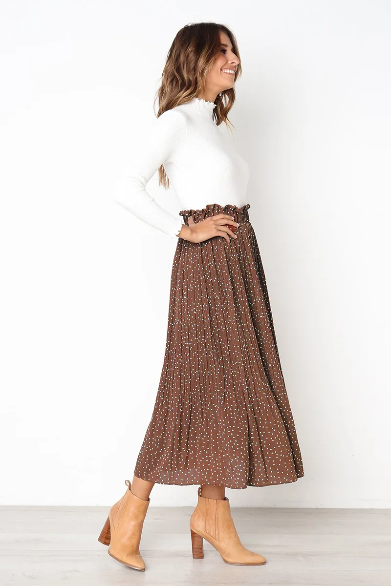 Summer Casual Chiffon Print Pockets High Waist Pleated Maxi Skirt Womens Long Skirts For Women Hb8c7f933b83b4b1aa8fcf99d55e17a83S - Summer Casual Chiffon Print Pockets High Waist Pleated Maxi Skirt Womens Long Skirts For Women