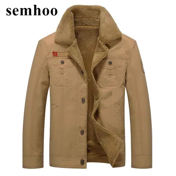 

2020 new fashion winter with think warm cotton long sleeves solid collor explosion model plus size jacket men's coat