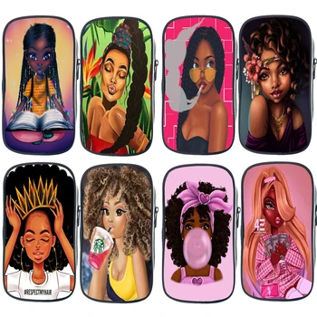 Fashion Afro Lady Girl Pen Bag Boys Girls Stationery Bag Cartoon Students Pencil Box Teens Pencil Holder Black Girl Pencil Case
Fashion Afro Lady Girl Pen Bag Boys Girls Stationery Bag Cartoon Students Pencil Box Teens Pencil Holder Black Girl Pencil Case