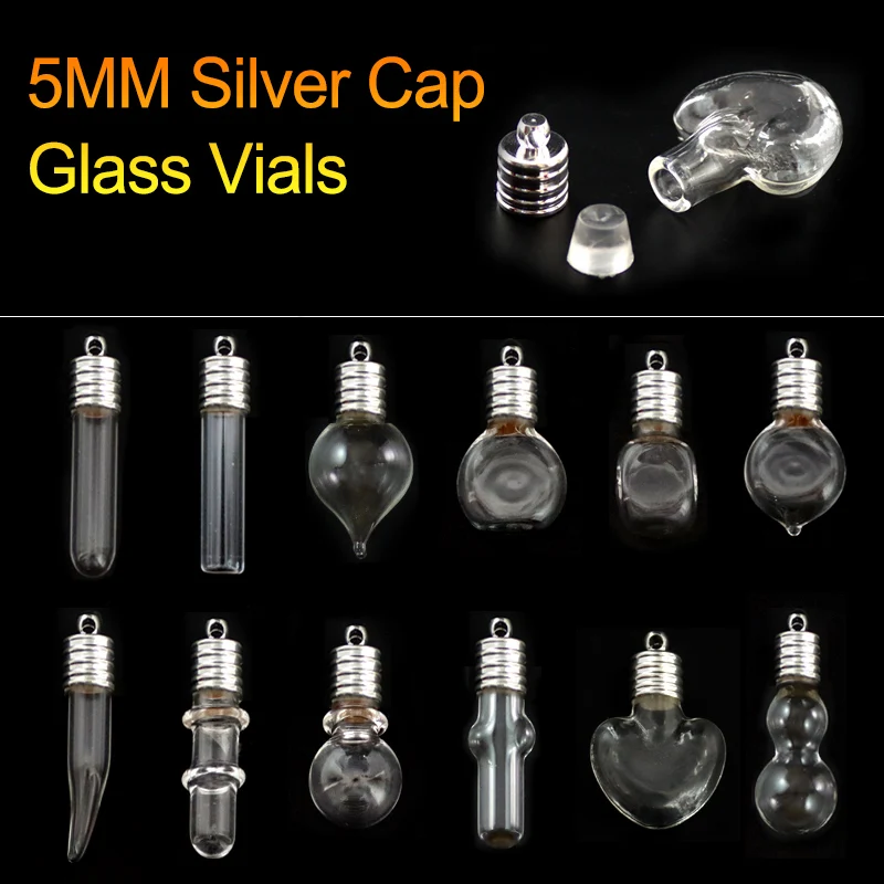 10PCS 5MM Glass Vials With Metal Cap Name On Rice Rice Pendant Wishing Glass Bottle Jewelry Locket Charm Jewelry Findings
10PCS 5MM Glass Vials With Metal Cap Name On Rice Rice Pendant Wishing Glass Bottle Jewelry Locket Charm Jewelry Findings